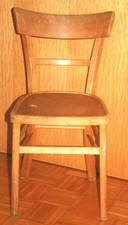 ? Holzstuhl alt gebraucht, sehr stabil,  ideal auch zum bemalen VINTAGE ?
