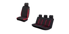 ULTIMATE SPEED Autositzbezüge Sport rot/schwarz Schonbezug Sitzbezug