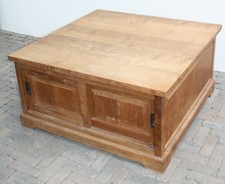 Couchtisch,Teakholz,Landhaus,Massiv,Teak,Truhe,Tisch,XXL,Wohnzimmertisch,Table