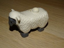 1x LEGO DUPLO tier Schaf grau weiß breit