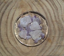 Wassersteine Grundmischung  Rosenquarz & Amethyst & Edelsteinwasser 