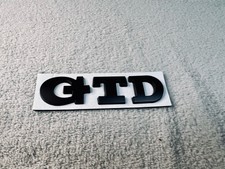 VW Emblem Aufkleber GTD GOLF 6 7 Passat Polo Tiguan Tuareg MK6 MK7 schwarz matt