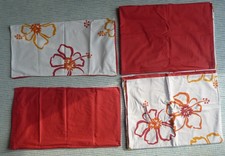 HIS Bettwäsche - 4-teilig - rot / gelb / orange / creme  