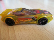 Hot Wheels 2014 #176 HW Race X-Raycers NERVE HAMMER, Gelb-Transparent
