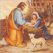 3 Servietten ~ Jesus Geburt Weihnachten Christkind Maria Josef Krippe