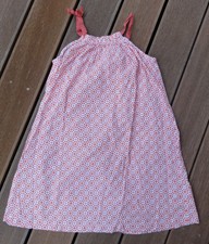 Unkompliziertes VERTBAUDET Kleid 156 14 152 158 rot weiß Blumen 100% Baumwolle