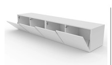 tv lowboard weiß hochglanz hängend wie NEU !!