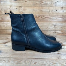 OFFICE Chelsea Stiefel Größe UK 7 Damen schwarz Knöchelleder intelligente Schnalle Reißverschluss