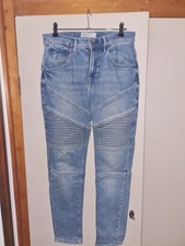 Zara Men Jeans Gr.30 Blau Biker