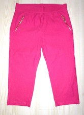 Damen 3/4 Capri Leggings Kurz Leggins Hose Hohe Taille Fitness Jogginghose Gr M 