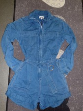 WEEKDAY Damen Jumpsuit Einteiler Jeansart blau Gr. 34  gr. XS/S 