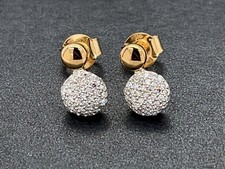 *SCHMUCKJAGD* OHRSTECKER 375/- GELBGOLD MIT DIAMANT (GESAMT CA. 0,25 CT.)