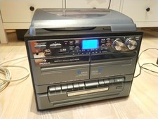 High  End LP SPIELER USB RECORDING CD MP3 STEREO KOMPAKT ANLAGE RADIO KASSETTE