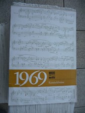 DDR Werbung Kalender Reklame RFT VVB Rundfunk Fernsehen Kunst Gemälde 1969
