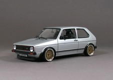 VW Golf 1 GTI silber BBS E49 Alufelgen 16 Zoll Umbau 1/18