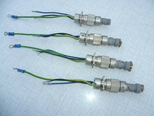 4x SOURIAU 8 40 1 Steckverbinder Anbaudose Kupplungsdose Kupplung Stecker 3Polig