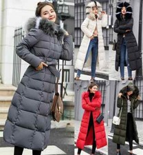 2022 Damen Winter Outdoor Steppmantel Warm Parka Winter Lang Stepp Jacke Kapuze