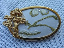 Brosche Anstecknadel Anstecker goldfarbig 