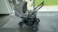 Kinderwagen Hartan Racer GTS, grau-weiß inkl. Softtasche, Regenschutz, neuwertig