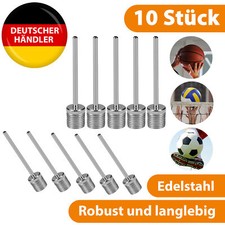 10x Ballnadel Fußball Ventil Nadel Ballpumpe Ball Pumpe Luftpumpe Basketball Set