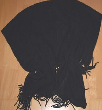 Schal Poncho Cape  Strick    Pullover  Pulli  S M L XL  Fransen