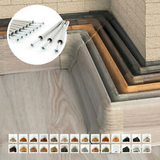 Fussleisten 10 - 100 Meter 62mm Hoch Sockelleisten PVC Kunststoff Laminat Sockel