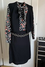 Echt Vintage * Kleid mit Bolero * Zweiteiler * Gr. 42 * 60er / 70er Jahre* Retro