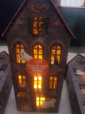 3 M&S Spukhaus Keksdose Halloween beleuchten 1 x Musical Weihnachten leer