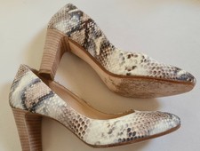 ?1,618 Pumps Animal Python creme bunt Gr. 36 Echtleder traumschön NEUwertig