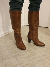 High Heels 9cm Damenstiefel, Leder Super bequem Stabiler Absatz Gr. 40