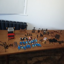 Mega Job Lot Vintage Playmobil Konvolut Indianer Cowboys Könige Western Zubehör 