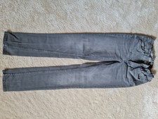 H&M Jeans Gr. 164 Skinny, super Stretch, hellgrau, im Bund verstellbar