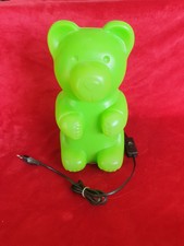 Bärenlampe, Teddy Bär, Bärchen Lampe, Nachtlicht grün 31cm 