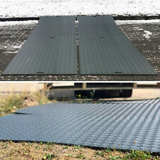 4 Stück Fahrplatten je max. 10 Tonnen Druckplatten LDPE Baggerplatte Baustelle