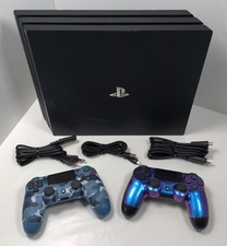Sony PlayStation 4 Pro 1TB Jet Black (CUH-7216B) + 2x Controller Custom + Kabel