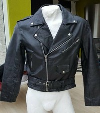 Lederjacke avanti Gr.M 48-50 Classic Style schwarz Biker Metal Punk Rockabilly 