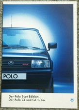 Prospekt Brochure VW Volkswagen Polo Scot Edition, CL GT Extra 8/1993 Mj. 1994