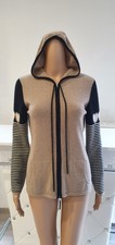 Cashmere Strickjacke Pullover mit Kapuze Damen 100% Kaschmir  Gr. M