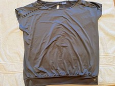 Tchibo Active Damen T-Shirt Gr. L -silbergrau Neu