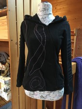 goa hippie hexen elfen nepal jacke zipfelkapuze kunst&magie XS/S hoodie