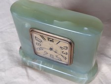 alte Kaminuhr DEP Frankreich Tischuhr Uhr Stein ART DECO  Vintage antik Sammlung