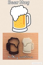 Bier 1 Mug Pitcher Cookie Cutter Icing Fondant Cake UK verkaufen Topper Biscuit Mold