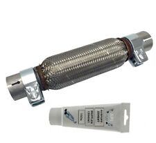 Flexrohr Vorderrohr Montage ohne Schweißen 55 x 200 x 310 Edelstahl + XXL Paste