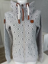 Naketano Sweatjacke Hoodie *Anker Sterne* Gr. M 36 38
