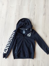 Sweatshirt-Jacke mit Kapuze schwarz Gr. 158/164 Division NYC