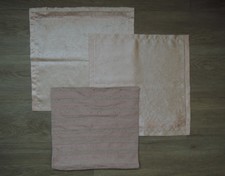 3x Kissenhülle Zierkissen Kissenbezug 1x 37x37 Wildseide 2x 40x40 Polyesterseide