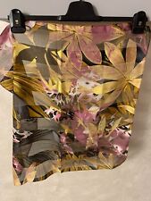 Tuch Damenschal SCHAL Schaltuch lila-gelb-schwarz 58 cm x 59 cm *Neu & OVP*