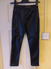 NEU MÄDCHEN SCHWARZ GLITZER JEGGINGS ALTER 8 JAHRE VON MATALAN