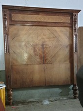 Bett Rückwand hinters Bett oder nur Deco ca 100 Jahre alt 140x116x15 bessere iso