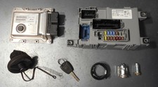 Fiat 500 Lounge 2016 1.2 8v Schloss Set ECU Sicherungskasten Wegfahrsperre BCM Facelift